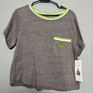 NWT Women’s Patron Tequila Alcohol Oscar Fly Crop Shirt Large New